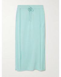 DIOTIMA - Brompton Pointelle-Trimmed Cashmere Midi Skirt - Lyst