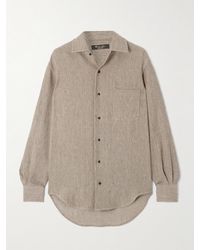 Loro Piana - André Herringbone Linen Shirt - Lyst