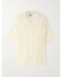 Donde Esteban - Guayabera Pointelle-Knit Shirt - Lyst