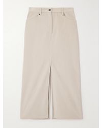 Brunello Cucinelli - Cotton-Blend Corduroy Maxi Skirt - Lyst