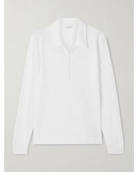 Dries Van Noten - Oberteil Aus Baumwoll-Jersey Mit Polokragen - Lyst