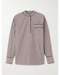 Loulou de Saison - Verna Striped Cotton-Poplin Shirt - Lyst