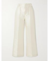 D'Estree - Yoshitomo Hose Mit Weitem Bein Aus Faille Mit Falten - Lyst