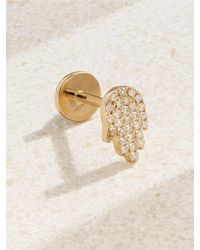 PERSÉE - Hand Of Fatima 18-Karat Diamond Single Earring - Lyst