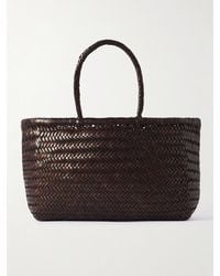 Dragon Diffusion - Bamboo Triple Jump Große Tote Aus Geflochtenem Leder - Lyst