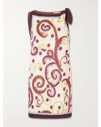 ALÉMAIS - Wilson Floral-Print Linen And Silk-Blend Twill Mini Dress - Lyst