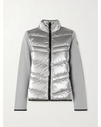 Moncler - Paneled Wool-Blend And Quilted Shell Down Jacket - Lyst