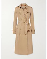 Burberry - Chelsea Long Trenchcoat Aus Biobaumwollgabardine - Lyst