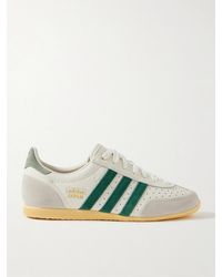 adidas Originals - Japan Suede-Trimmed Perforated Leather Sneakers - Lyst