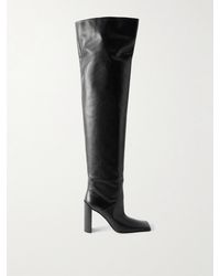 Alaïa - 90 Leather Over-The-Knee Boots - Lyst