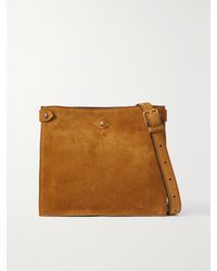 Metier - Stowaway Suede Shoulder Bag - Lyst