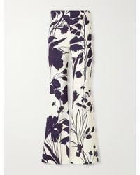 Cara Cara - Pisa Floral-Print Stretch-Crepe Wide-Leg Pants - Lyst