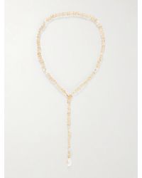 Loren Stewart - Solstice Sautoir 14-Karat, Pearl And Citrine Beaded Necklace - Lyst