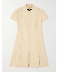 Valentino Garavani - Tasseled Embroidered Woven Mini Dress - Lyst