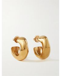 AGMES - Celia Medium-Plated Hoop Earrings - Lyst