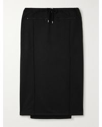 Courreges - Tracksuit Interlock Paneled Jersey Midi Skirt - Lyst