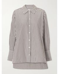 JOSEPH - Thea Striped Cotton-Poplin Blouse - Lyst