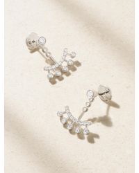 De Beers London - Dewdrop Jacket 18-Karat Diamond Earrings - Lyst