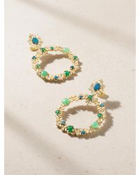 Suzanne Kalan - 18-Karat Multi-Stone Earrings - Lyst