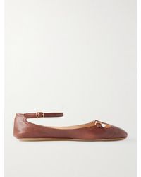 Chloé - Misty Laser-Cut Leather Ballet Flats - Lyst