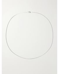 Laura Lombardi - Mini Omega Platinum-Plated Necklace - Lyst