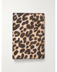 Smythson - Panama Leopard-Print Leather Passport Holder - Lyst