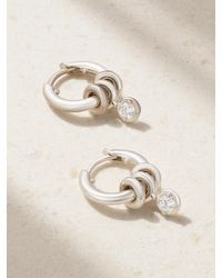 Spinelli Kilcollin - Zahra Sterling Diamond Hoop Earrings - Lyst