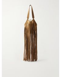 KHAITE - Lotus Fringed Leather Tote - Lyst