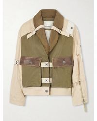 Isabel Marant - Julissa Leather-Trimmed Organic Cotton Jacket - Lyst