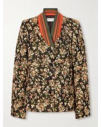 Dries Van Noten - Britt Floral-Jacquard Cotton-Blend Jacket - Lyst