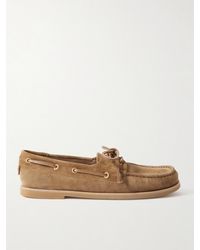 Gianvito Rossi - Vandée Suede Boat Shoes - Lyst