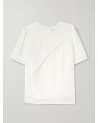 Peter Do - Slash Silk And Chiffon T-Shirt - Lyst