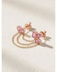 SHAY - Mixed Duo 18-Karat Sapphire Earrings - Lyst
