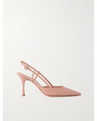 Gianvito Rossi - Ascent 85 Leather Slingback Pumps - Lyst