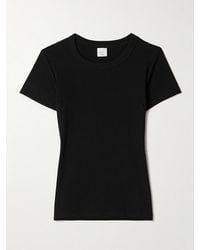 Leset - Kelly Ribbed Cotton-Blend Jersey T-Shirt - Lyst