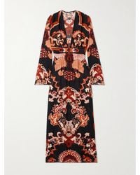 Johanna Ortiz - Rodeo Rhythms Belted Printed Silk-Georgette Maxi Dress - Lyst