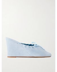 Maryam Nassir Zadeh - 95 Suede Ballet Wedges - Lyst
