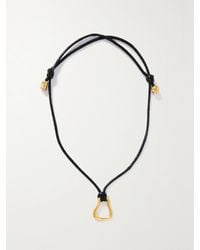Alighieri - Net Sustain The Mini Link Of Wanderlust-Plated Cord Necklace - Lyst