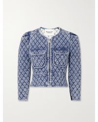 Isabel Marant - Deliona Quilted Cotton-Chambray Jacket - Lyst