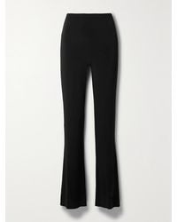 Norma Kamali - Stretch-Jersey Straight-Leg Pants - Lyst