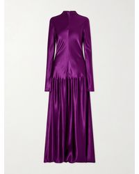 FFORME - Mila Satin Maxi Dress - Lyst