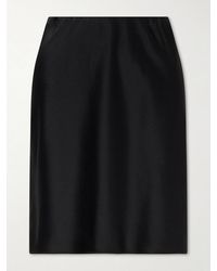 Leset - Barb Satin Midi Skirt - Lyst