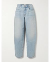 SLVRLAKE Denim - Ella Mid-Rise Barrel-Leg Jeans - Lyst