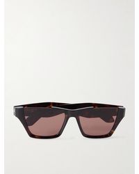 Alaïa - Square-Frame Tortoiseshell Acetate Sunglasses - Lyst