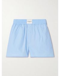 T By Alexander Wang - Cotton-Poplin Shorts - Lyst
