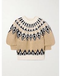 Altuzarra - Marty Pullover Aus Baumwolle Mit Fair-Isle-Muster - Lyst