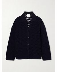 Allude - Open-Knit Wool And Cashmere-Blend Overshirt - Lyst