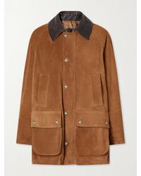 Nili Lotan - Kedem Suede And Leather-Trimmed Jacket - Lyst