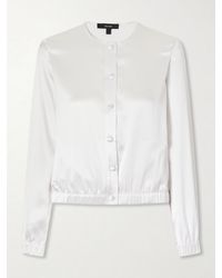 The Park - Kelly Cropped Silk Jacket - Lyst