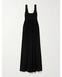 La Ligne - Celine Stretch-Knit And Gathered Jersey Maxi Dress - Lyst